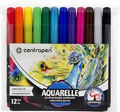 Image de Marqueurs Centropen 8683 Aquarelle - set de 12