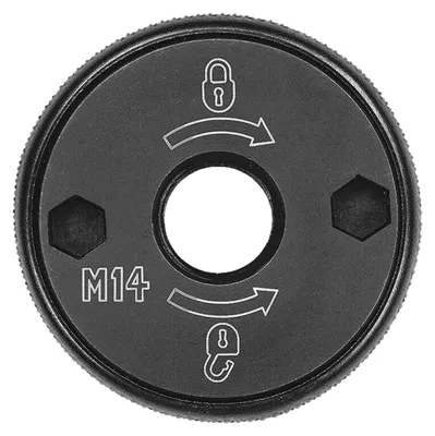 Imagen del producto de Tuerca de sujeción rápida "M14" AW317 (12 mm) de Dewalt (negra)