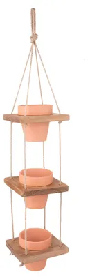 Immagine prodotto di Porta Vasi Legno per 3 Vasi 15x15x H 80 cm