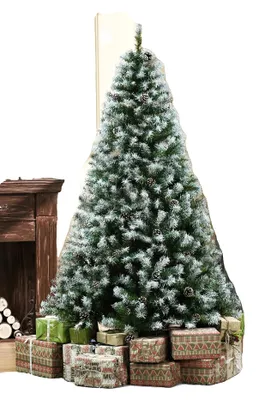 Productafbeelding van Kunstkerstboom, takken met sneeuwlook, eenvoudige montage, kleur groen, 1,8 meter
