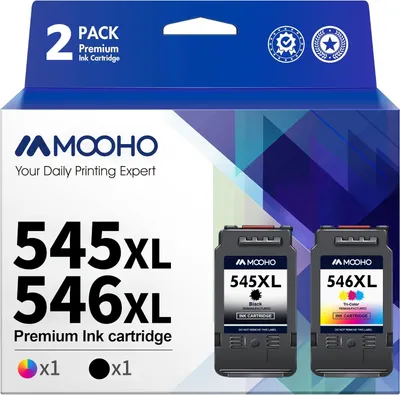 Produktbild von 2Pack DRUCKER PATRONEN für Canon PG545XL CL546XL Pixma MG 2450 2550 TS3150 3350 3450 iP2855 TS205 TS305 TS3150 MX490 MX495