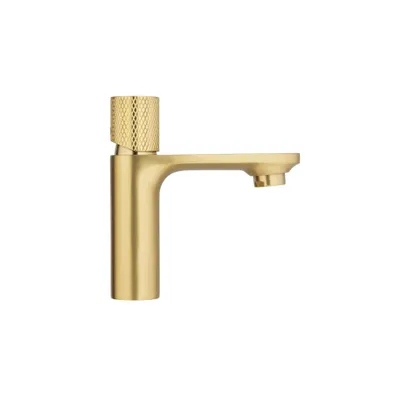 Produktbild von LIVARNO home Waschtischarmatur mit Knopfhebel, gold