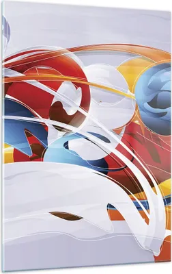 Produktbild von Bilder auf glas - Einteilig - Abstraktion modern - 50x70cm - Glasbilder - Wandbilder - Bilder - zum Aufhängen bereit - Wanddekoration aus Glas - Glas Bilder - Wandbild auf Glas - GPA50x70-3529
