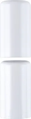 Produktbild von Aufsteckhülsen flachrund für Steckband (Türband) ø 16mm 3-teilig Aluminium weiß