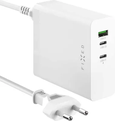 Image de Chargeur GaN 140W 2x USB-C, USB-A, Fixed Charging Dock, blanc