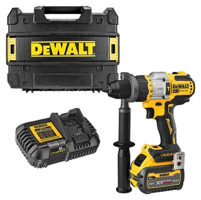 Image de Perceuse visseuse à percussion 54V DEWALT DCD999T1-QW Brushless avec une batterie 6,0 Ah FLEXVOLT