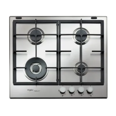 Produktbild von Whirlpool GMR6422IXL Gaskochfeld mit 4 Flammen, 60 cm, Stahl