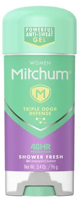 Produktbild von Antitranspirant, Mitchum, für Frauen, dreifache Geruchsabwehr, alkoholfrei, für empfindliche Haut, getestet, 96gr