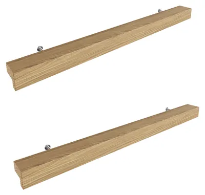 Produktbild von Sossai Holz Möbelgriffe aus Eiche | GAH01 | Lochabstand 224mm, Länge 304mm, 2 Stück