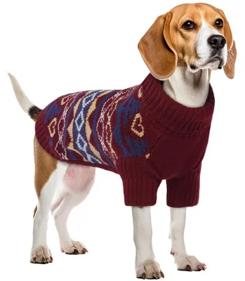 Immagine prodotto di Cappotto per cani, maglione natalizio, maglione in maglia, colore rosso, taglia M