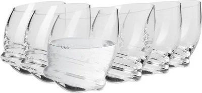 Obrázek produktu pro KROSNO Roly-Poly Skleničky na lihoviny, Sada 6, 40 ml, Rukodělný