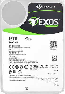 Obrázok produktu pre Seagate ST16000NM000J 16TB 7200Rpm 256Mb Cache Sata III 3,5" palcový Exos