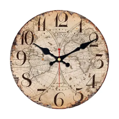 Produktbild von Stille Wanduhr mit 12 cm Durchmesser, geräuschloses Scan-Quartzwerk, modernes rundes Design für Schlafzimmer & Büro