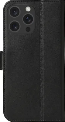 Produktbild von dbramante1928 Copenhagen - Flip-Hülle für Mobiltelefon - genarbtes Leder - Schwarz - für Apple iPhone 16 Pro Max