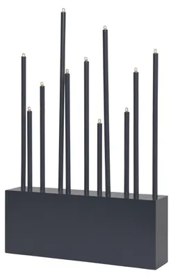 Produktbild von Star Trading 644-39, Leichte Dekorationsfigur, Grau, Weiß, 11 Glühbirne(n), E5, 6,6 W