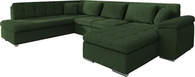 Produktbild von MIRJAN24 Ecksofa Niko Bis Cord, Polsterecke mit Bettkasten und Schlaffunktion, Sofa, Polstergarnitur (Farbe: Poso 14, Seite: Rechts)