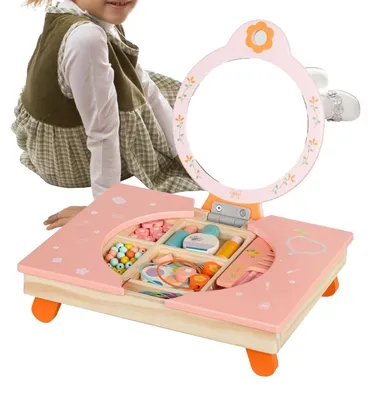 Produktbild von Holz-Frisiertisch mit Spiegel für Kinder