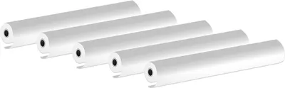Zdjęcie produktu dla Papier termiczny A4 - 5 rolek (6 m, Φ30 mm), wolna od BPA, wysokiej jakości rolka papieru do drukowania, idealna do zdjęć, paragonów i zdjęć natychmiastowych