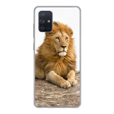 Produktbild von MuchoWow® Handyhülle Schutzhülle Hülle für Samsung Galaxy A51 5G Löwe - Mähne - Tier Silikon Softcase Handy Hülle - Abbildung