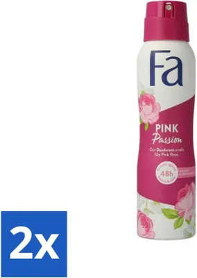 Obrázek produktu pro FA - Pink Passion - Deodorant ve spreji - Růžová růže - 150 ml - Výhodné balení - 2 kusy