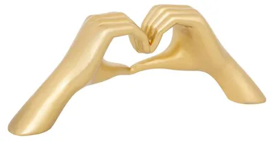 Immagine prodotto di Figurina decorativa a forma di mani a cuore, 31 x 7,5 x 12 cm