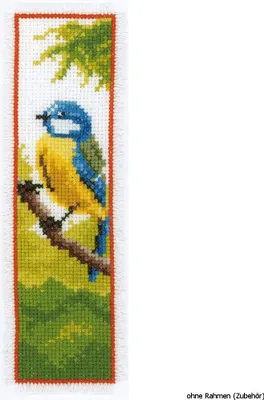 Immagine prodotto di Segnalibro Vervaco "Titmouse", schema di conteggio