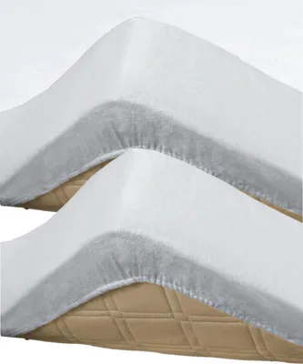 Produktbild von Erwin Müller Spannbettlaken Prenzlau" wasserdicht/kochfest f. Boxspringbett 2er-Pack weiß 180x200 cm"