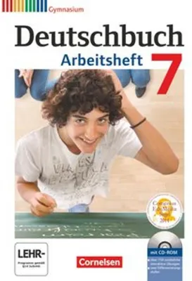 Immagine prodotto di Deutschbuch 7. Schuljahr. Gymnasium Allgemeine Ausgabe. Arbeitsheft mit Lösungen und CD-ROM