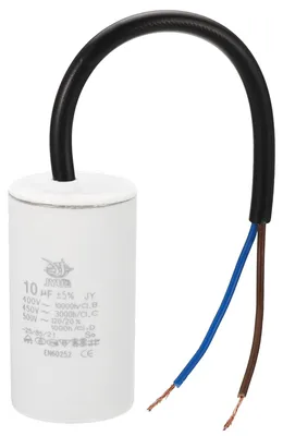 CBB60 10 µF Kondensator, 450 V, 2 Drähte, 64x35 mm