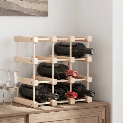 Produktbild von "im Angebot" Weinregal für 12 Flaschen 36x23x36 cm Massivholz Kiefer - Weinregale CC16190