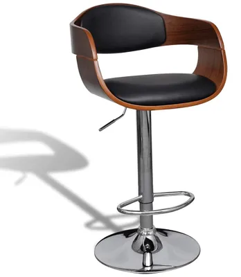 Produktbild von vidaXL Barhocker 2 Stk. Bugholz und Kunstleder