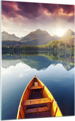 Produktbild von Bilder auf glas - Einteilig - See Natur - 70x100cm - Glasbilder - Wandbilder - Bilder - Kunstdruck - zum Aufhängen bereit - Wanddekoration aus Glas - Glas Bilder - Wandbild auf Glas - GPA70x100-3579