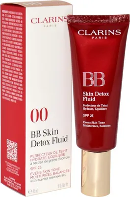 Productafbeelding van Clarins BB Skin Detox Fluid SPF 25, BB-crème, 45 ml, geschikt voor: dames, elk huidtype, effecten: hydraterend, beschermend, egaliserend