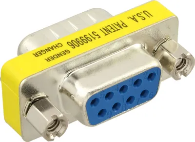 Productafbeelding van InLine adapter: D-SUB 9-polige mannelijke connector naar 9-polige vrouwelijke connector