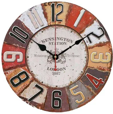 Immagine prodotto di Orologio da parete vintage per cucina, Ø 30 cm, in MDF con movimento al quarzo