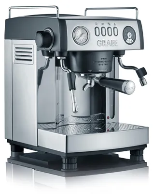 Produktbild von Graef ES902EU, Espressomaschine, 3 l, Kaffeebohnen, Gemahlener Kaffee, 2515 W, Grau, Edelstahl