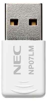 Obrázok produktu pre NEC NP07LM, Bezdrôtový, USB, WLAN, Wi-Fi 4 (802.11n), Biela