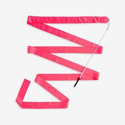 Produktbild von Domyos Gymnastikband Rhythmikband 4m Pink für junge Turnerinnen