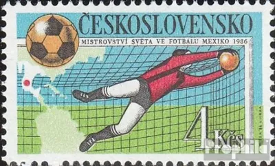 Produktbild von Briefmarken Tschechoslowakei 1986 Mi 2862 (kompl.Ausg.) postfrisch Fußball