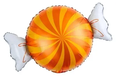 Zdjęcie produktu dla Balon foliowy Cukierek pomarańczowy 34x53cm - Godan