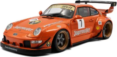 Zdjęcie produktu dla Solido model samochodu skala 1:18 Porsche RWB BODYKIT JÄGERMEISTER pomarańczowy 2020 S1808506