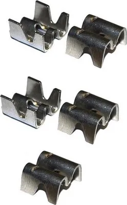 Produktbild von 5x Zaun Klemme Stabmatten Butterfly Halterung Klemmstück Schmetterling