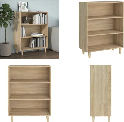 Produktbild von vidaXL Sideboard Sonoma Eiche 69,5x32,5x90 cm Holzwerkstoff - Sideboard - Sideboards - Schrank - Lagerschrank
