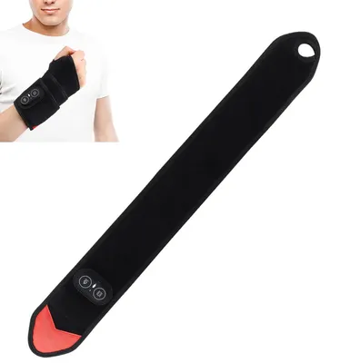 Produktbild von Kabellose Handgelenkbandage beheizt – 69x8,5cm für Ellenbogen & Knöchel | 3 Heiz- & Vibrationsmodi + 660nm rotes Licht