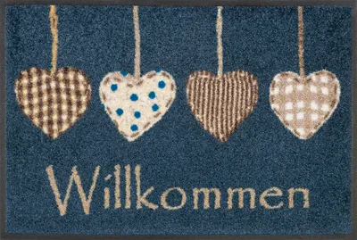Produktbild von wash+dry Schmutzfangmatte Cottage Hearts - 40 x 60 cm
