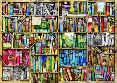 Immagine prodotto di Libreria puzzle in legno  1000 pezzi