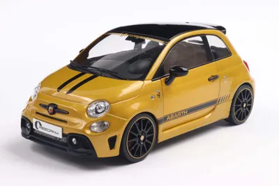 Image de Solido 1:18 Fiat F595 ABARTH SOLIDO WORKS modèle réduit jaune 2024 S1811306