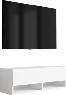 Obrázek produktu pro Nízká televizní skříňka 100 cm matná bílá, 100 × 32 × 34 cm
