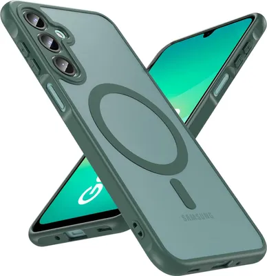 Zdjęcie produktu dla Etui magnetyczne do Samsung Galaxy A26 5G pokrowiec ochronny Magsafe odporna na wstrząsy ramka TPU mocny pierścień magnetyczny, zielony