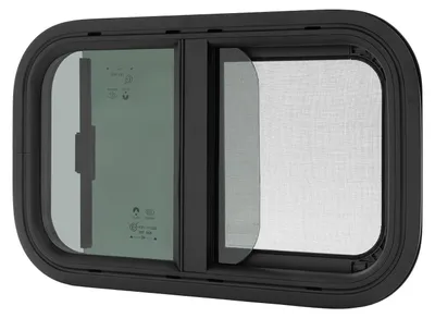 Zdjęcie produktu dla Okno do kampera - 500 x 300 mm - Przesuwne, hartowane szkło